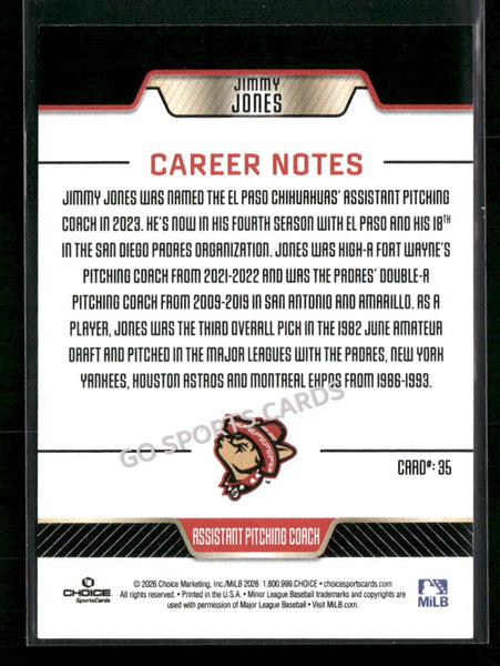 2026 El Paso Chihuahuas Jimmy Jones