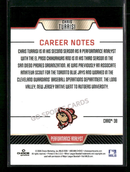 2026 El Paso Chihuahuas Chris Turaisi
