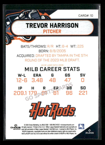 2026 Bowling Green Hot Rods Trevor Harrison