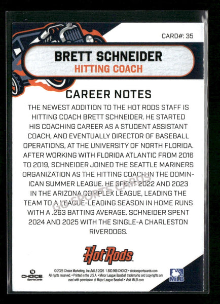 2026 Bowling Green Hot Rods Brett Schneider