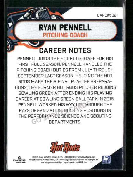 2026 Bowling Green Hot Rods Ryan Pennell