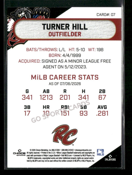 2026 Sacramento River Cats Turner Hill