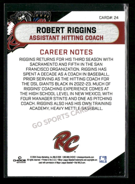 2026 Sacramento River Cats Robert Riggins