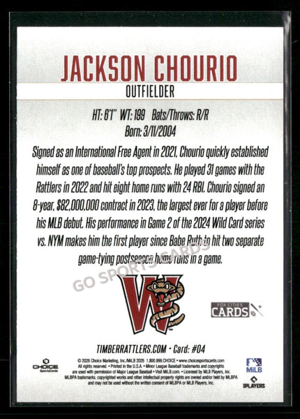 2026 Wisconsin Timber Rattlers SGA Jackson Chourio