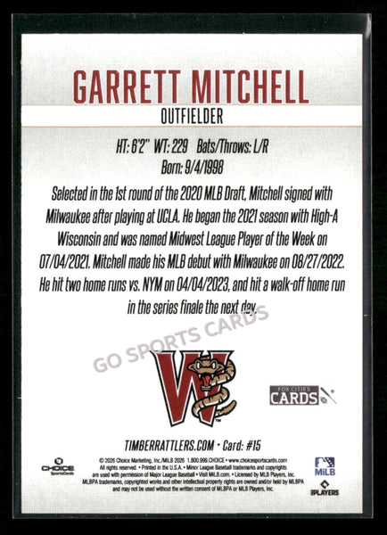 2026 Wisconsin Timber Rattlers SGA Garrett Mitchell