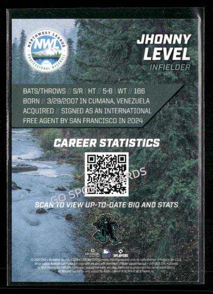 2026 Northwest League Top Prospects 2nd Jhonny Level