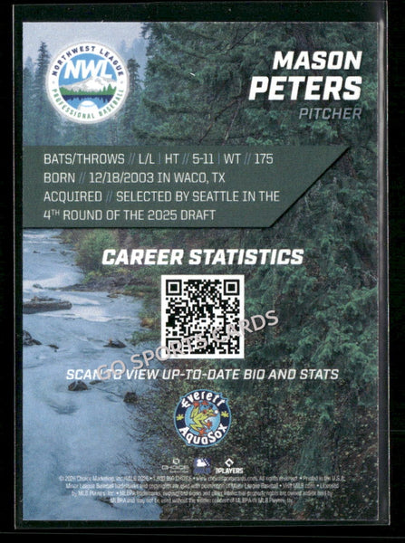 2026 Northwest League Top Prospects 2nd Mason Peters