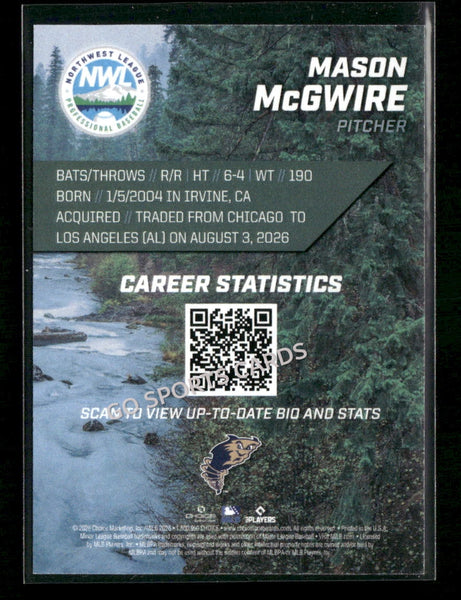 2026 Northwest League Top Prospects 2nd Mason McGwire