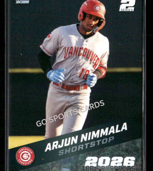 2026 Northwest League Top Prospects 2nd Arjun Nimmala