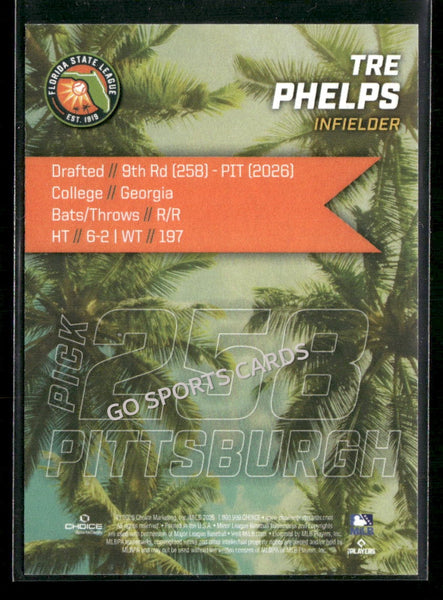 2026 Florida League Fresh Faces Top Prospects Tre Phelps