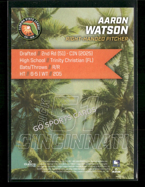 2026 Florida League Fresh Faces Top Prospects Aaron Watson