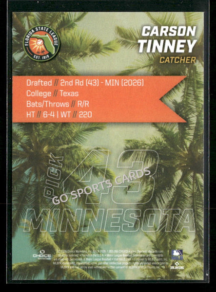 2026 Florida League Fresh Faces Top Prospects Carson Tinney