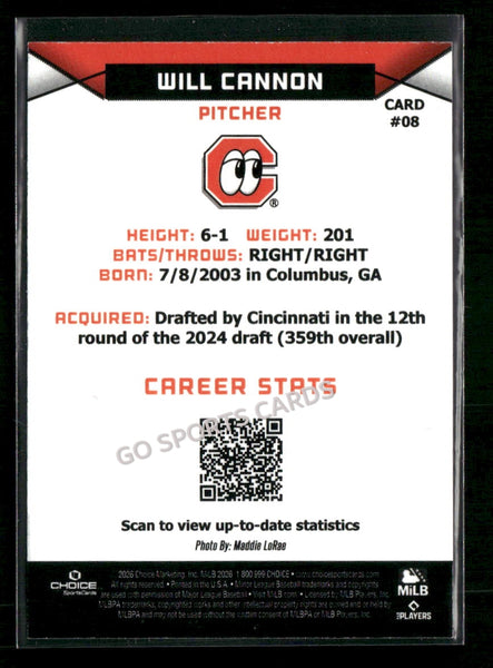 2026 Chattanooga Lookouts Will Cannon