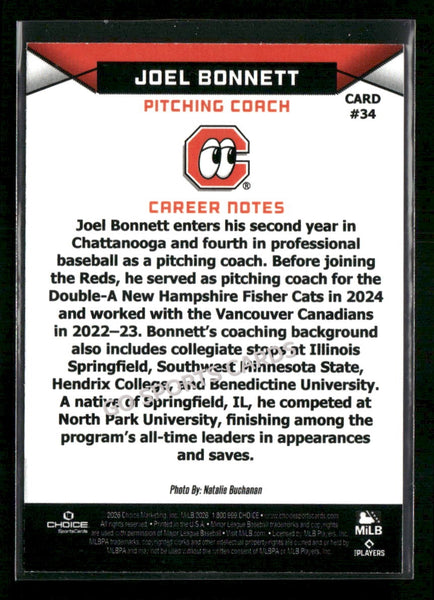 2026 Chattanooga Lookouts Joel Bonnett