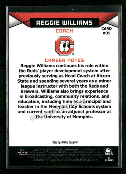 2026 Chattanooga Lookouts Reggie Williams