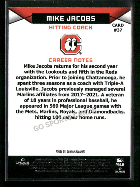 2026 Chattanooga Lookouts Mike Jacobs