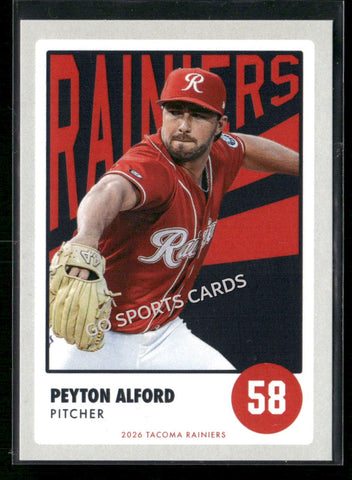 2026 Tacoma Rainiers Peyton Alford