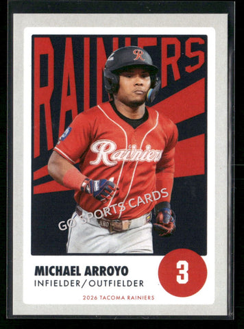 2026 Tacoma Rainiers Michael Arroyo