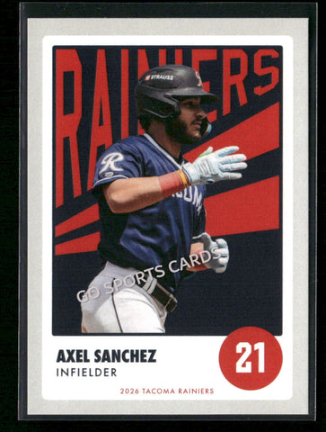 2026 Tacoma Rainiers Axel Sanchez