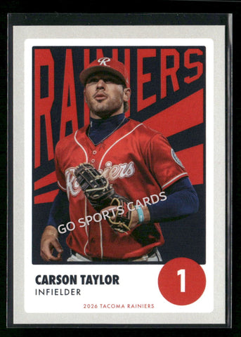 2026 Tacoma Rainiers Carson Taylor