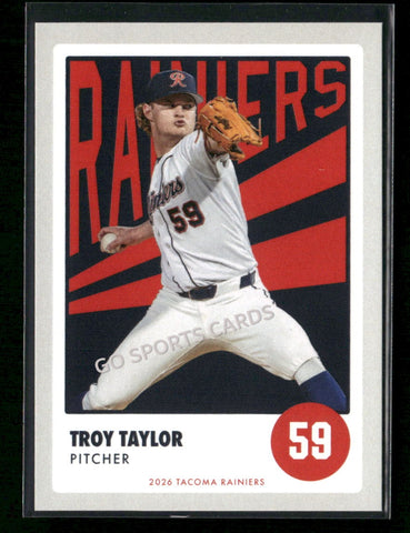 2026 Tacoma Rainiers Troy Taylor
