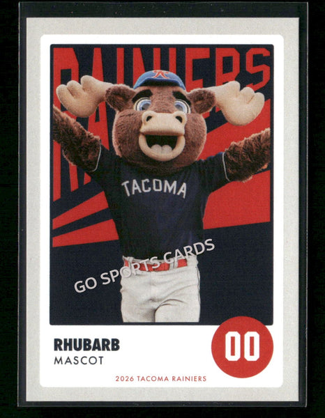 2026 Tacoma Rainiers Rhubarb T Reindeer Mascot