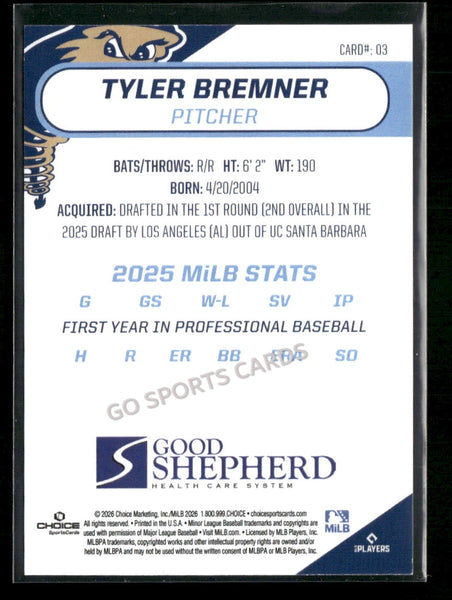 2026 Tri City Dust Devils Tyler Bremner