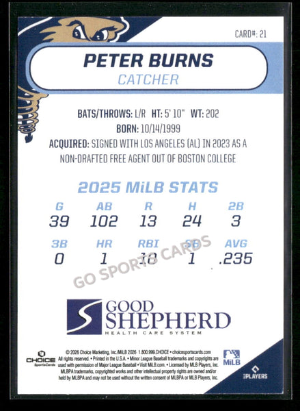2026 Tri City Dust Devils Peter Burns