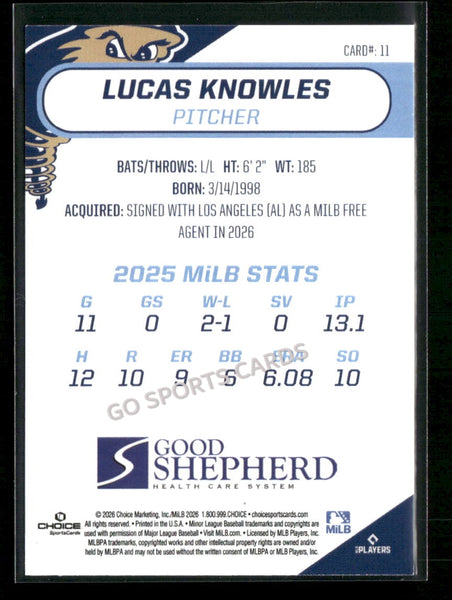 2026 Tri City Dust Devils Lucas Knowles