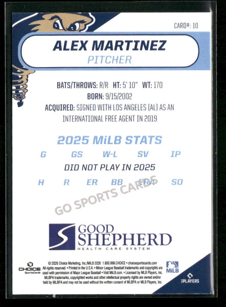 2026 Tri City Dust Devils Alex Martinez
