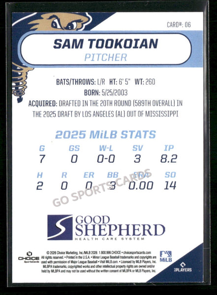 2026 Tri City Dust Devils Sam Tookoian