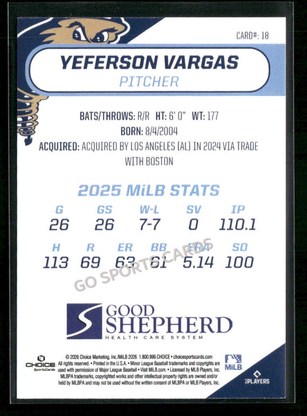 2026 Tri City Dust Devils Yeferson Vargas