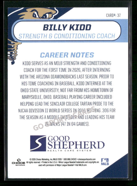 2026 Tri City Dust Devils Billy Kidd