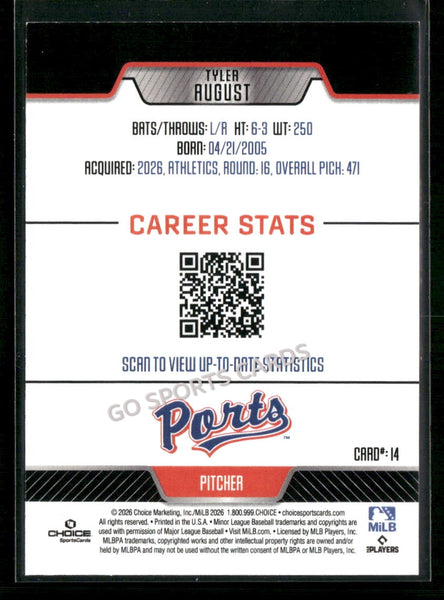 2026 Stockton Ports Tyler August