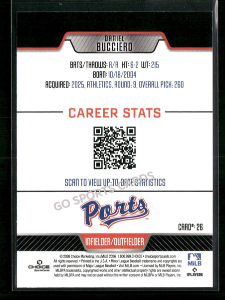 2026 Stockton Ports Daniel Bucciero
