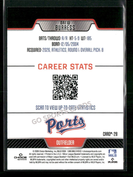 2026 Stockton Ports Drew Burress