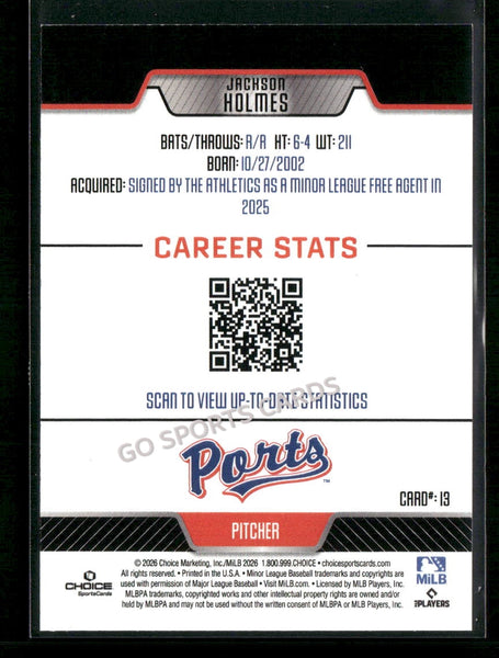 2026 Stockton Ports Jackson Holmes