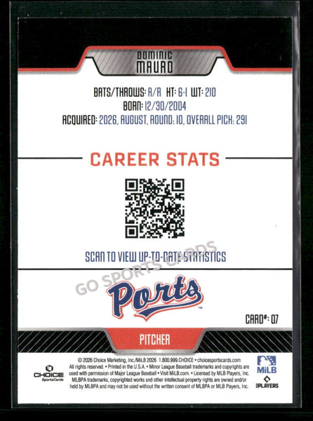 2026 Stockton Ports Dominic Mauro