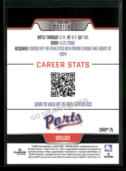 2026 Stockton Ports Edgar Montero