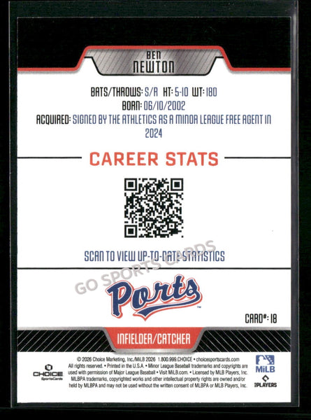 2026 Stockton Ports Ben Newton