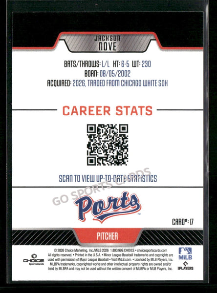 2026 Stockton Ports Jackson Nove
