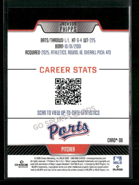 2026 Stockton Ports Jackson Phipps