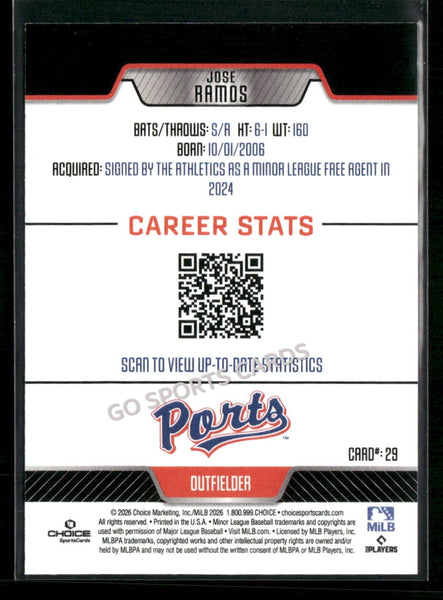 2026 Stockton Ports Jose Ramos
