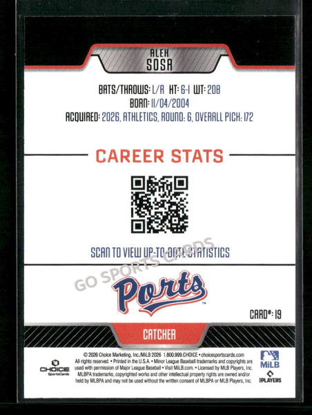 2026 Stockton Ports Alex Sosa