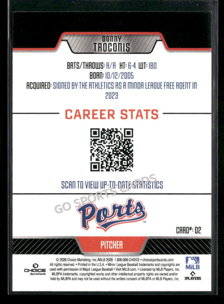 2026 Stockton Ports Donny Troconis