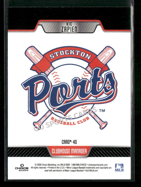 2026 Stockton Ports Vic Zapien