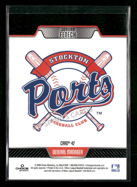 2026 Stockton Ports Jordan Feneck