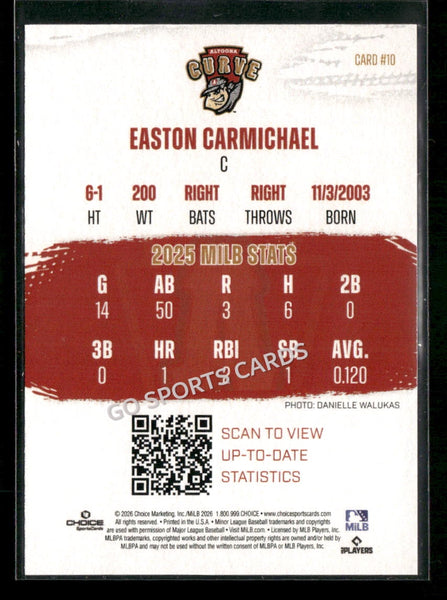 2026 Altoona Curve 3rd Easton Carmichael