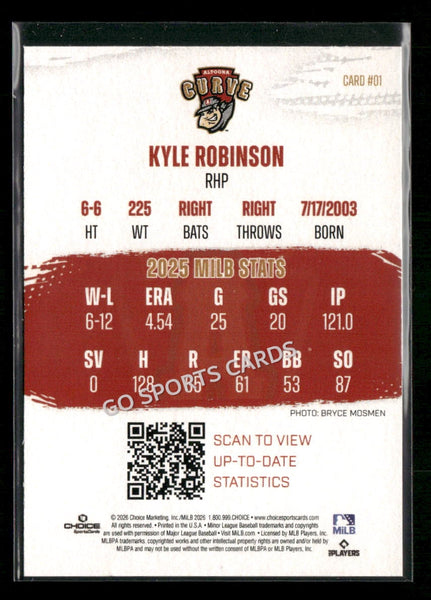 2026 Altoona Curve 3rd Kyle Robinson