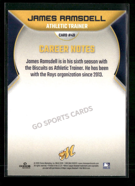 2026 Montgomery Biscuits James Ramsdell
